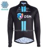 Maglia 2022 Team DSM Manica Lunga Winter Invernale Nero